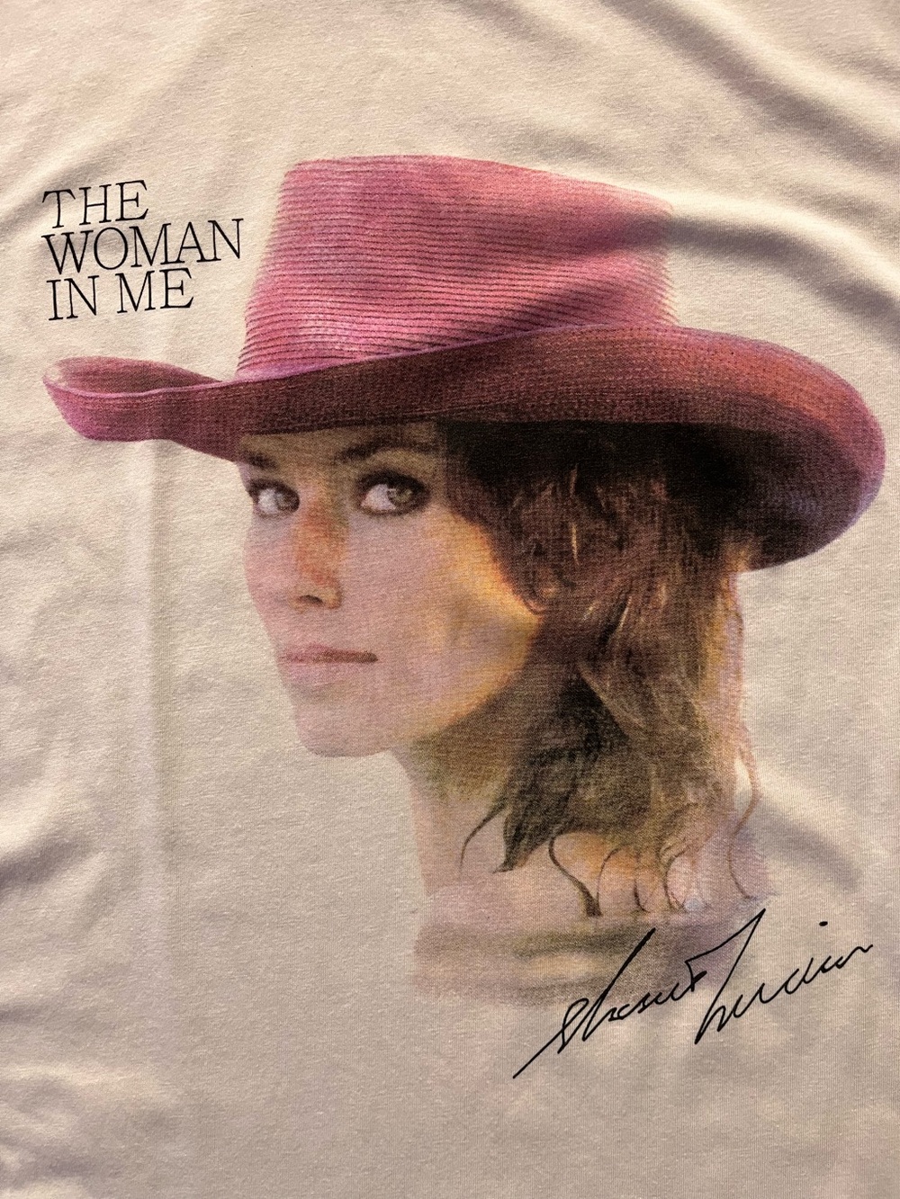 Shania TwainGraphic Tee "The Woman In Me" with Pink Hat Portrait